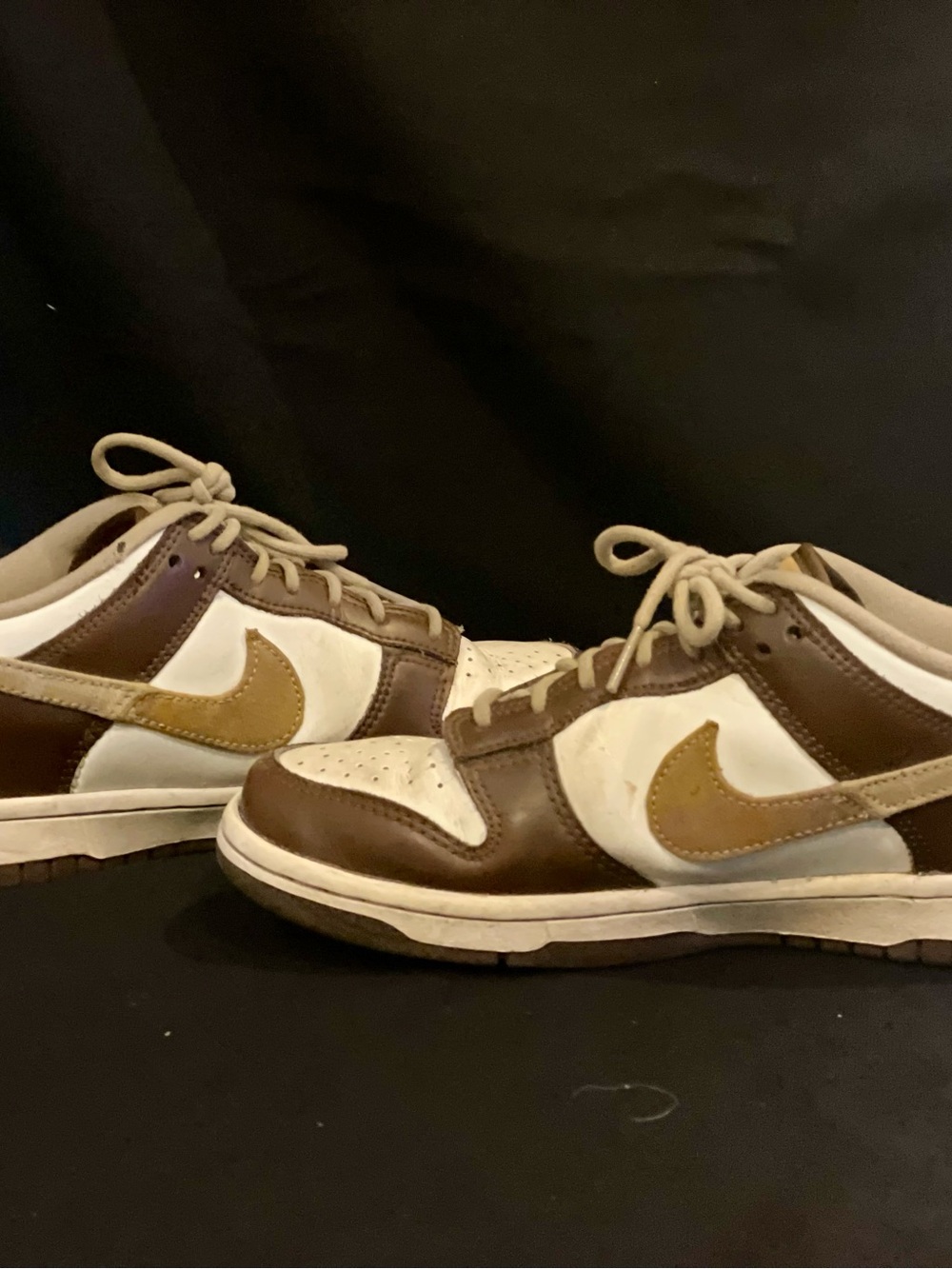 Nike Kids Brown, White and Tan Low-Top Sneakers
